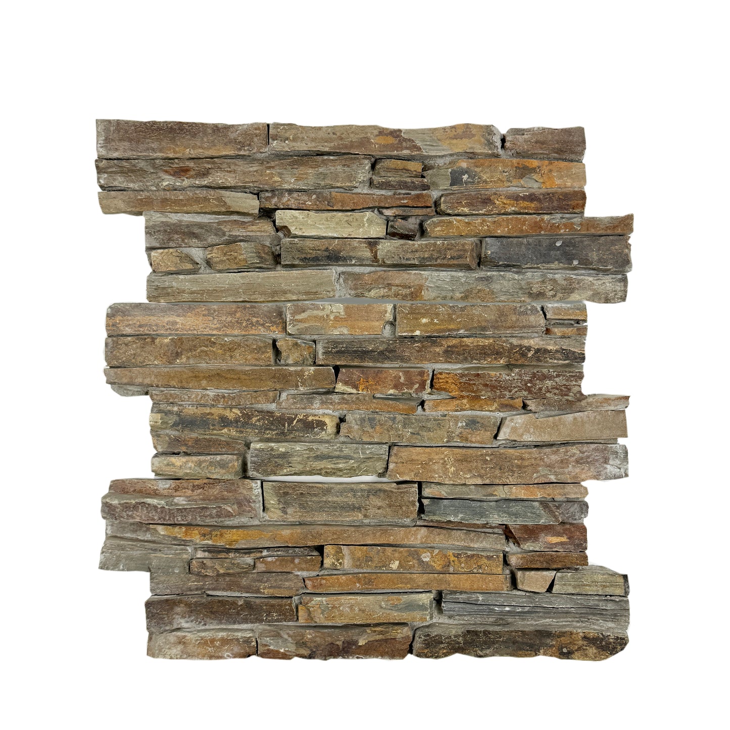 Timeless Nature Series S1120 Light Brown & Walnut Brown & Chocolate Brown Mixed Cement Bonding Slate Wall Cladding