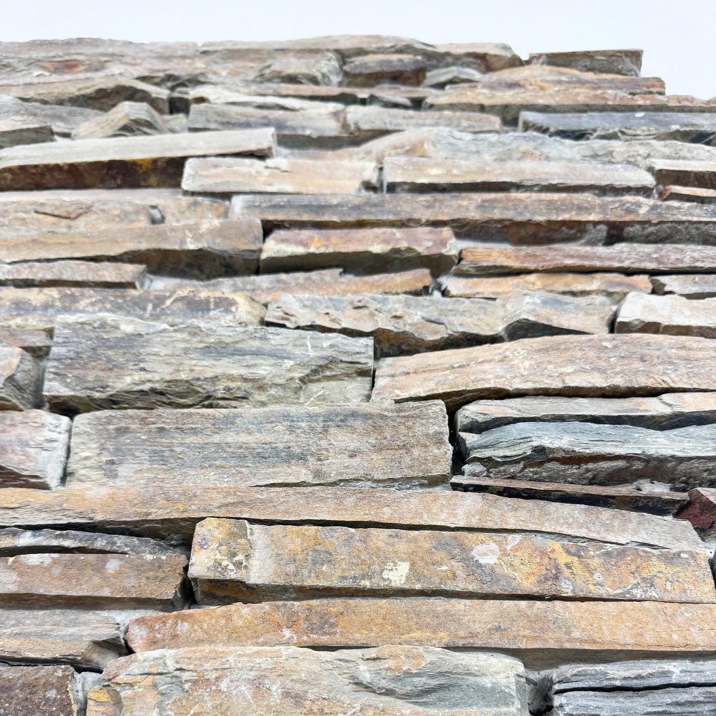 Timeless Nature Series S1120 Light Brown & Walnut Brown & Chocolate Brown Mixed Cement Bonding Slate Wall Cladding