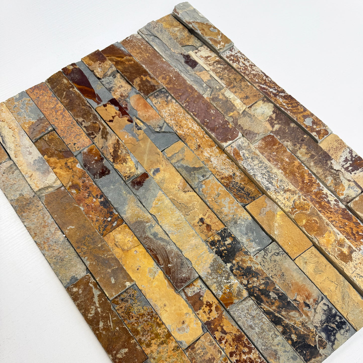 Celestial Terra S1120 Rust Brown Flat Slate Wall Cladding