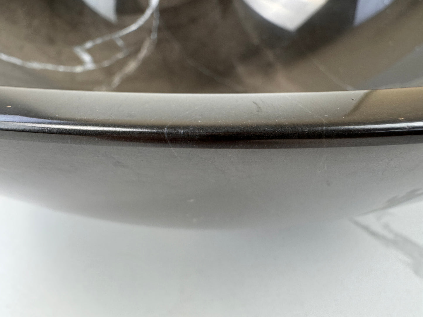 Marble Muse Black Marquina Polish Surface Round Shape Wash Basin