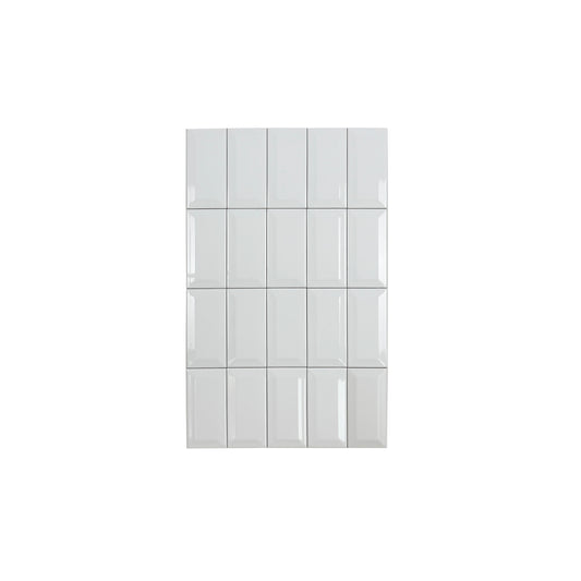 Urban Luxe Series White Matt Beveled Edge  Ceramic Tile