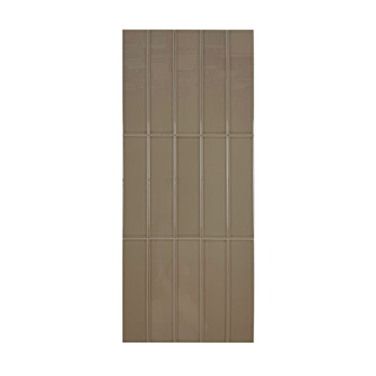 Urban Luxe Series Light Brown Glossy Flat  Ceramic Tile