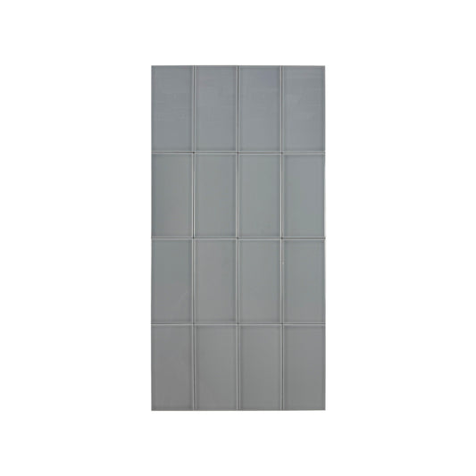 Urban Luxe Series Light Grey Glossy Flat  Ceramic Tile