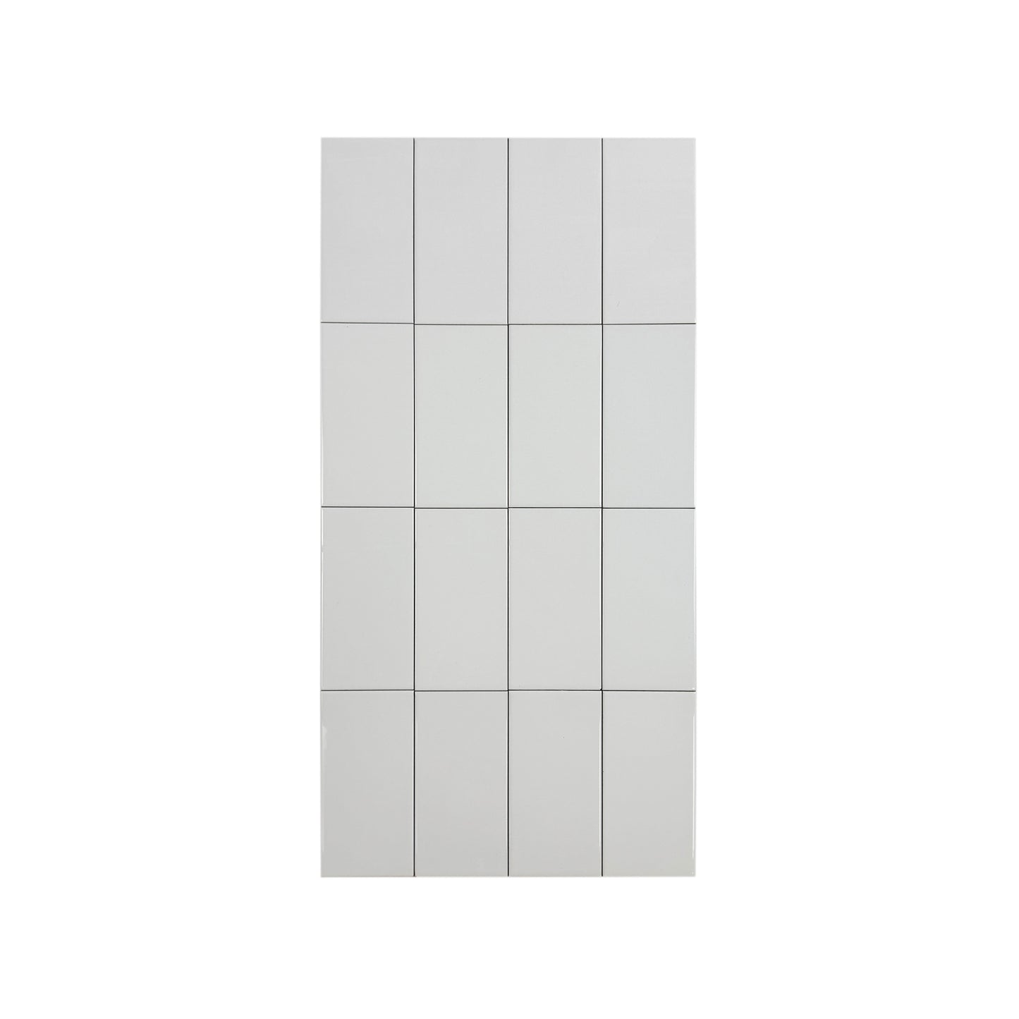 Urban Luxe Series White Glossy Flat  Ceramic Tile