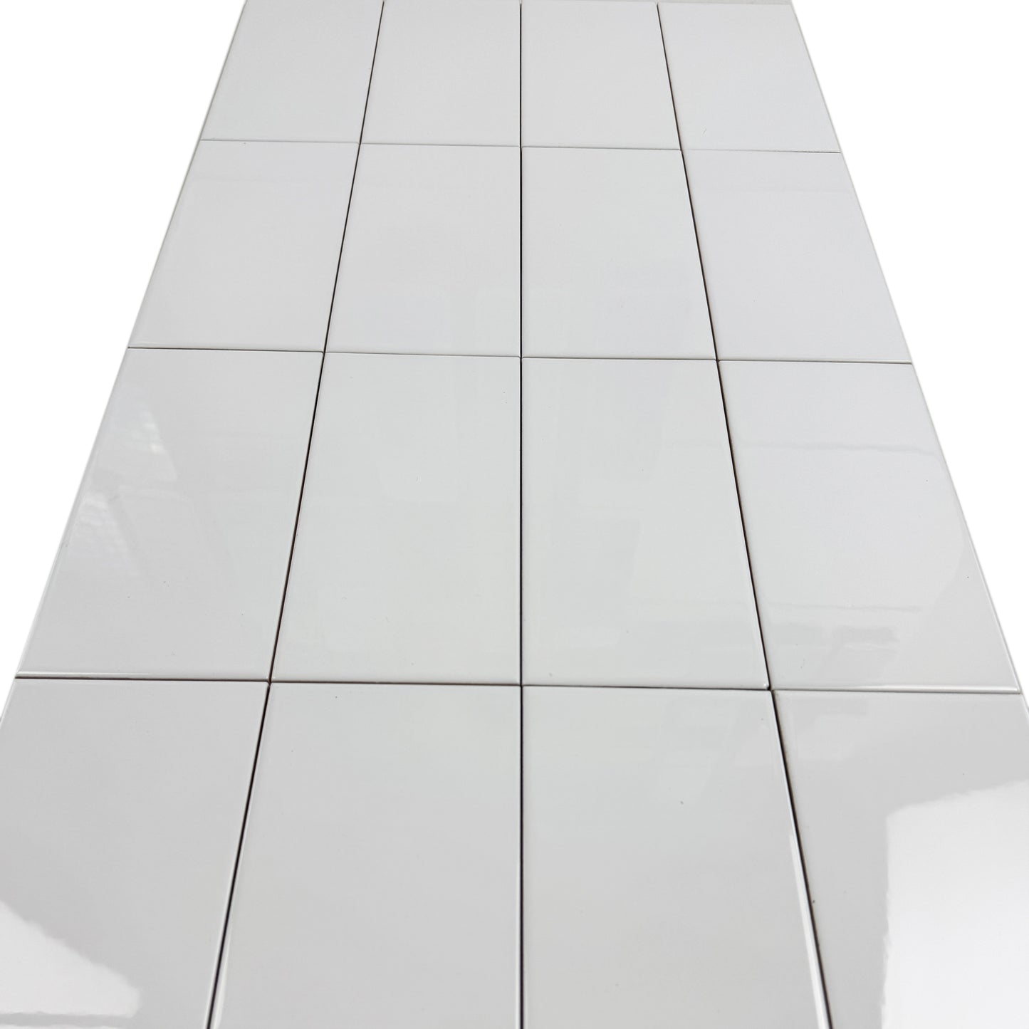 Urban Luxe Series White Glossy Flat  Ceramic Tile