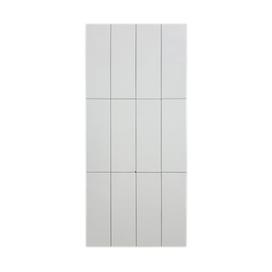 Urban Luxe Series Milk White Glossy Flat  Ceramic Tile