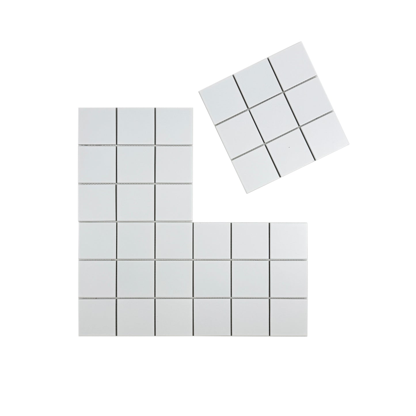 Carrara Lumina Series Off White Matt Porcelain Mosaic