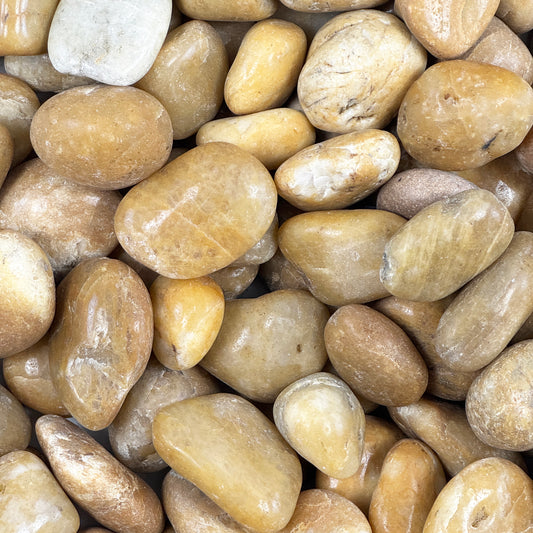 Eternal Stoneworks Yellow High Polished Pebble Stone