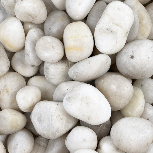 Eternal Stoneworks White High Polished Pebble Stone