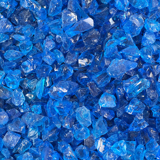 Gemstone Waters Ocean Blue Glass Gravel Block