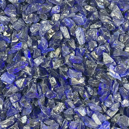 Gemstone Waters Cobalt Blue Glass Gravel Block