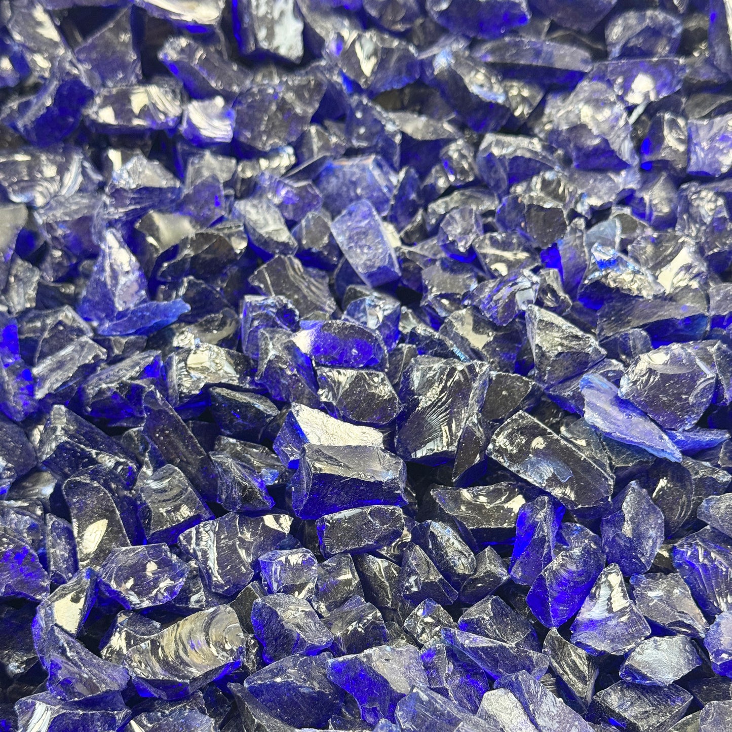 Gemstone Waters Cobalt Blue Glass Gravel Block
