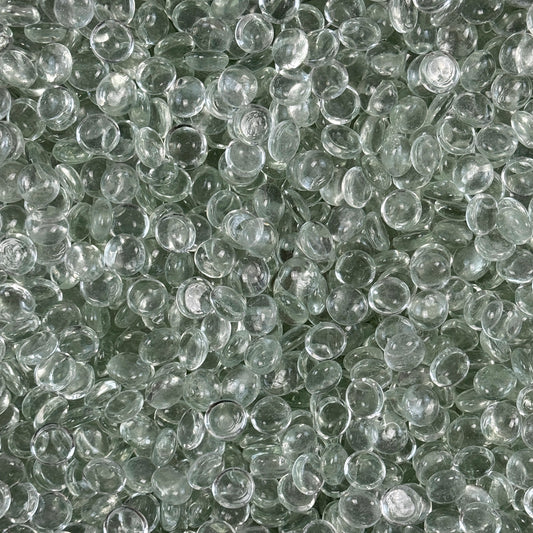 Gemstone Waters Crystal   Flat Glass Bead