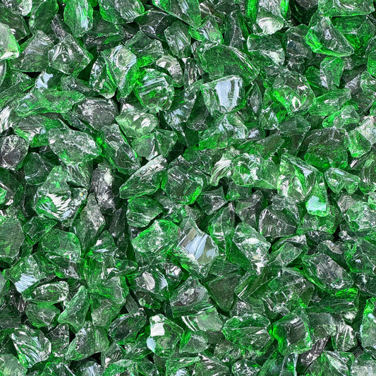 Gemstone Waters Green Glass Gravel Block