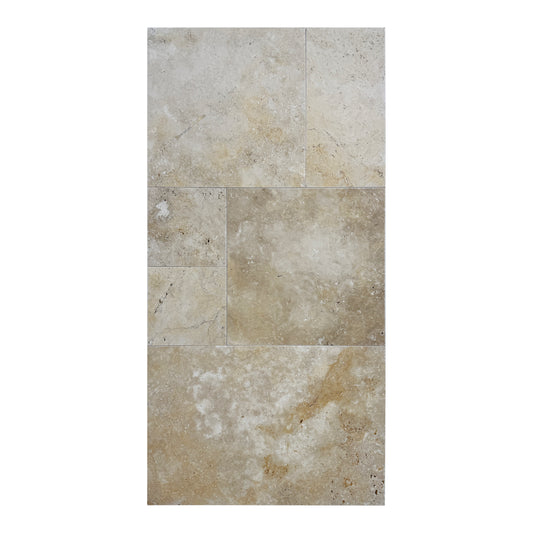 Opulence Versailles Series Golden Beige Travertine Versailles Pattern Tile
