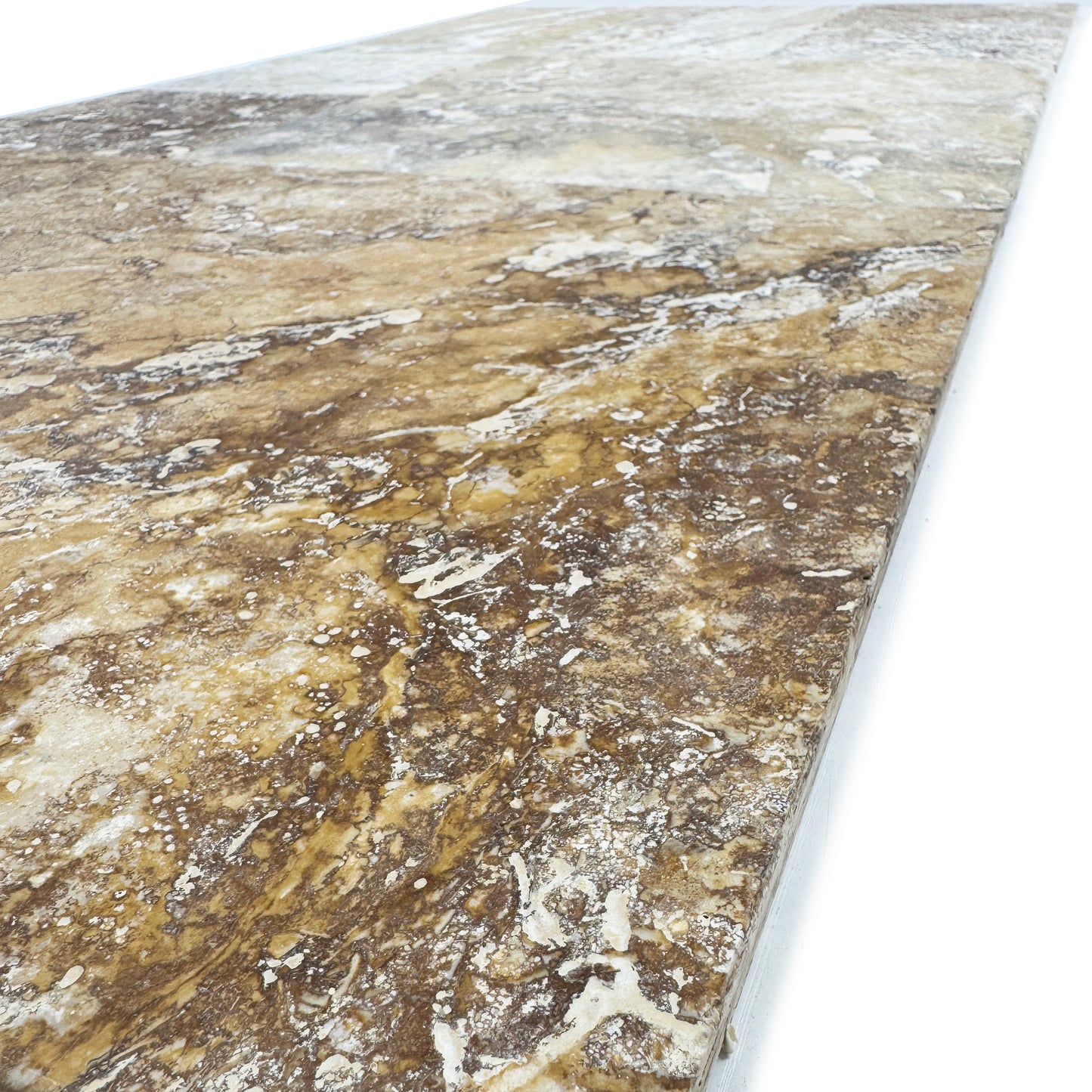 Opulence Versailles Series Golden Beige & Tan Beige Mixed Travertine Versailles Pattern Tile
