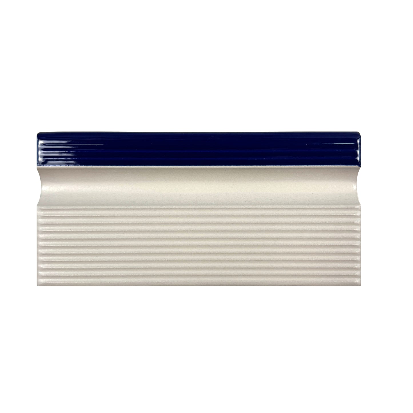 FINA Standard Pool Tile Series Dark Blue Grooved Anti-Slip Porcelain Edage Tile