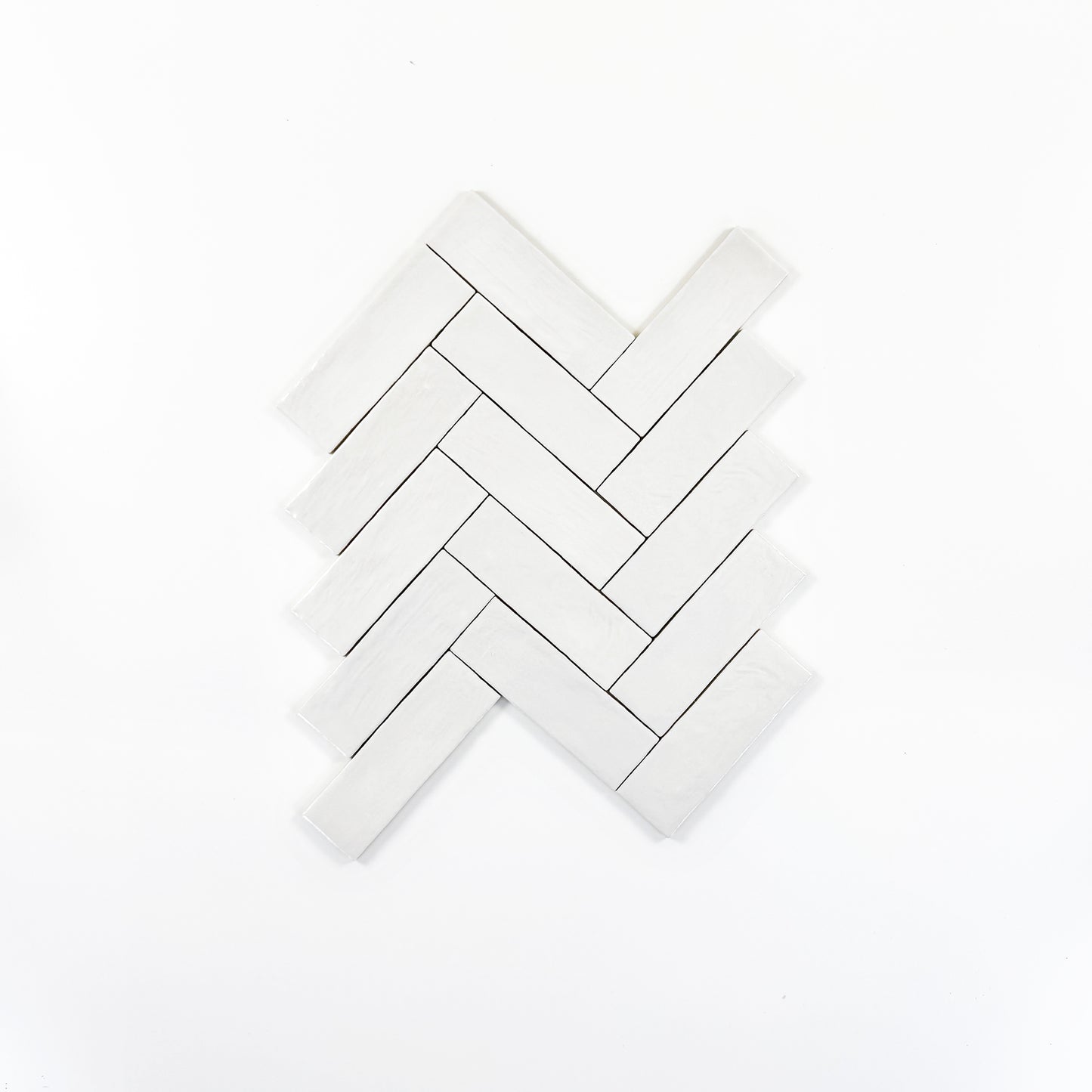 Spanish Moonlight Pearl Series Pearl White Semimatte Ceramic Artisanal Tile