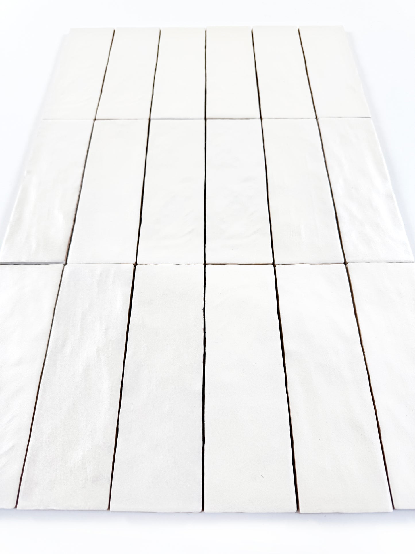 Spanish Moonlight Pearl Series Light Beige Matte Ceramic Artisanal Tile