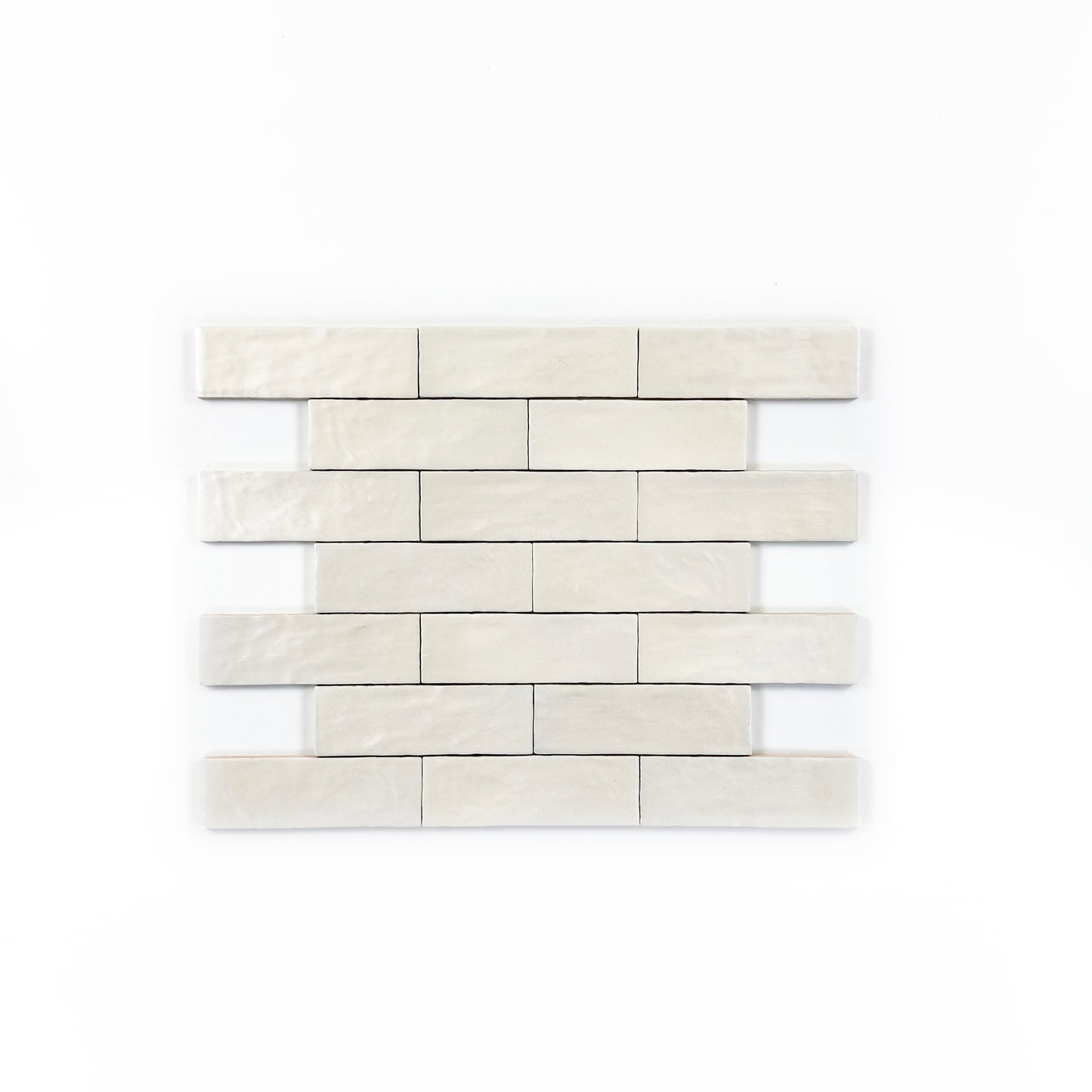 Spanish Moonlight Pearl Series Light Beige Matte Ceramic Artisanal Tile