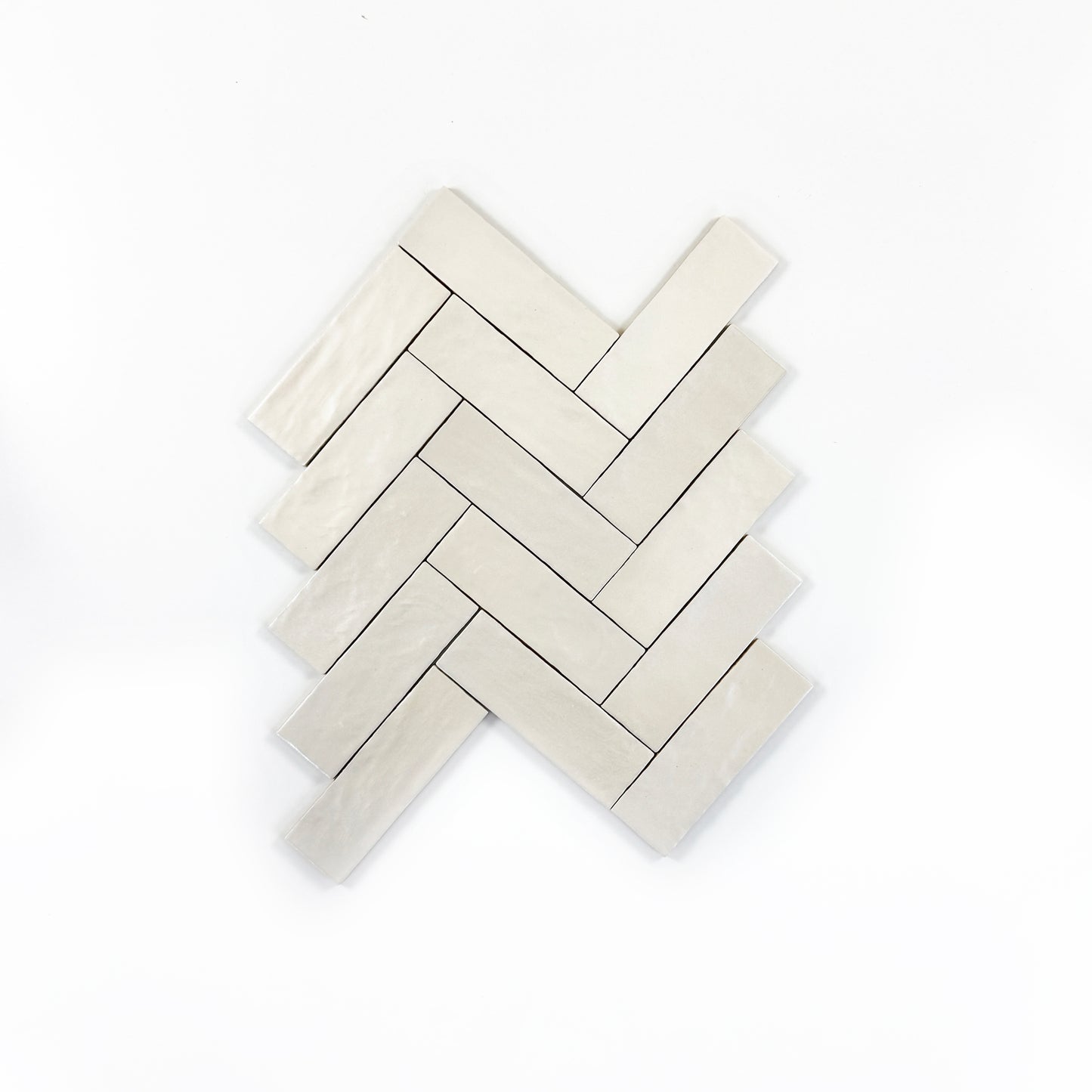 Spanish Moonlight Pearl Series Light Beige Matte Ceramic Artisanal Tile