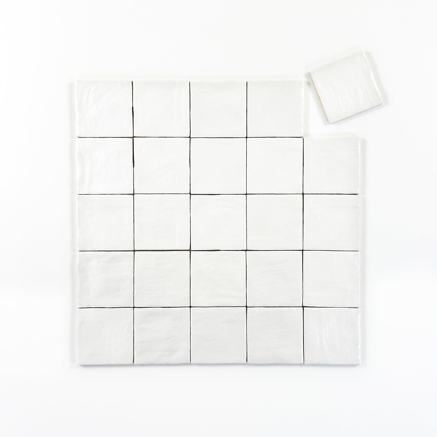 Spanish Moonlight Pearl Series Pearl White Matte Ceramic Artisanal Size