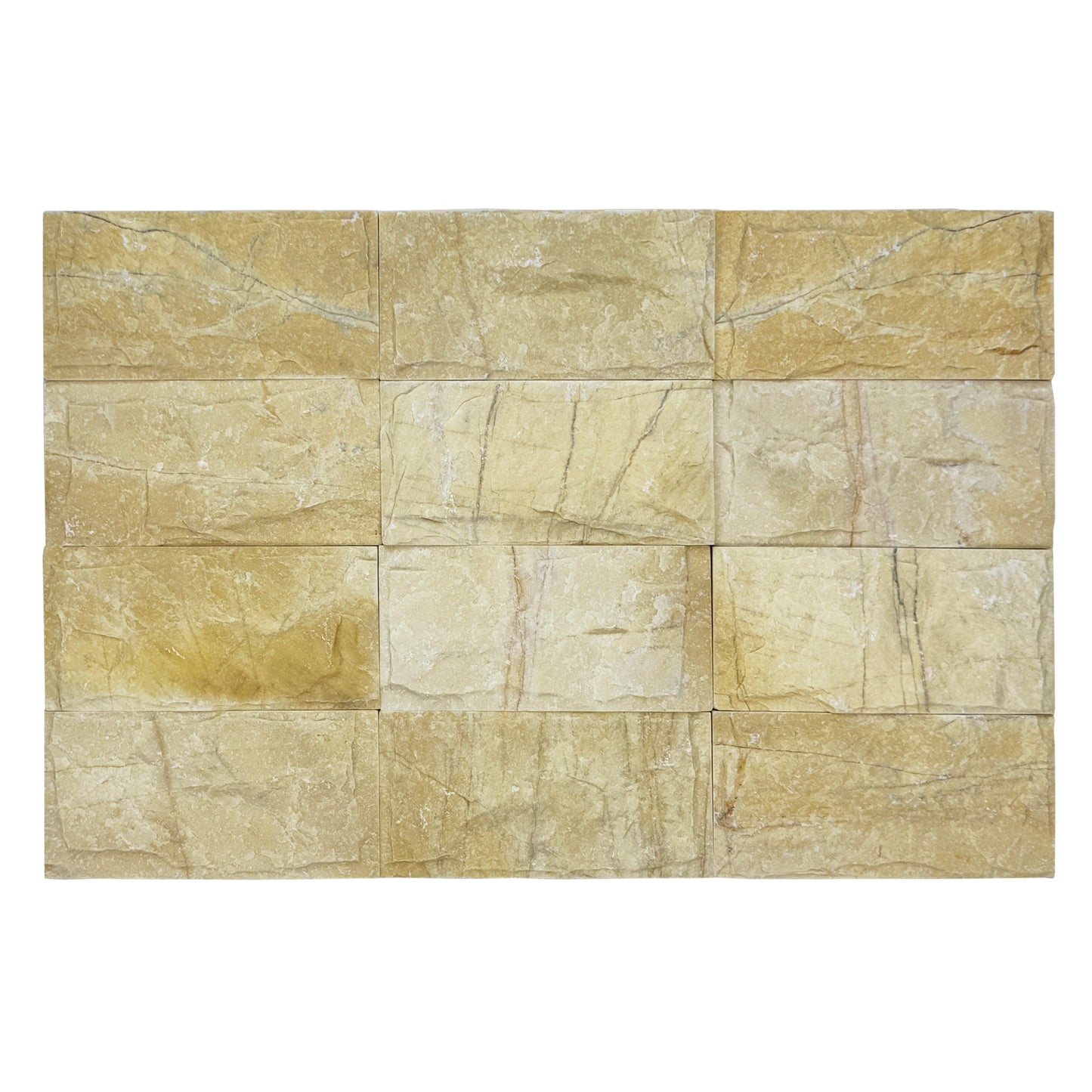 Palatial Sands Yellow Mushroom Marble Wall Cladding