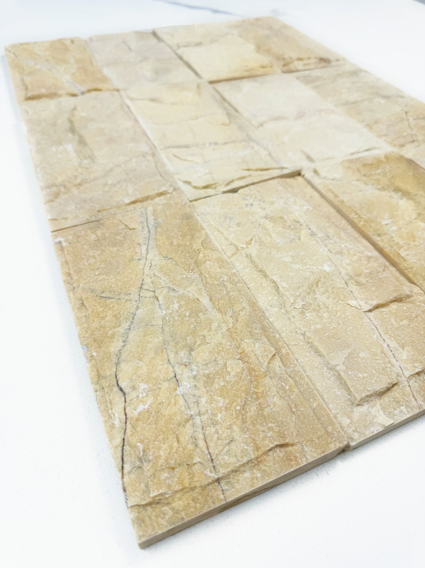 Palatial Sands Yellow Mushroom Marble Wall Cladding