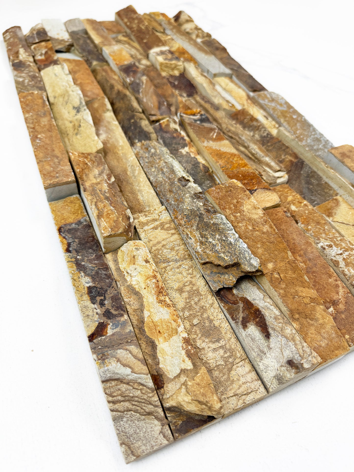 Celestial Terra Nude Beige & French Beige  Natural Surface Slate Wall Cladding