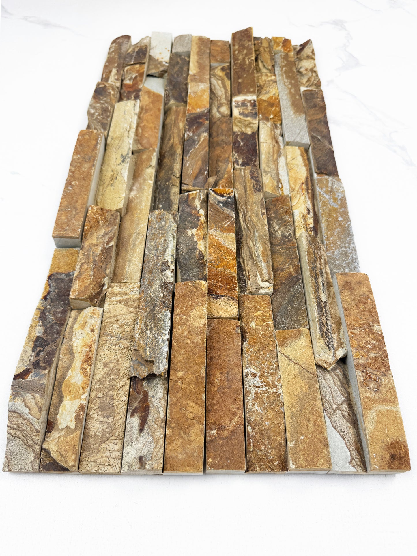 Celestial Terra Nude Beige & French Beige  Natural Surface Slate Wall Cladding