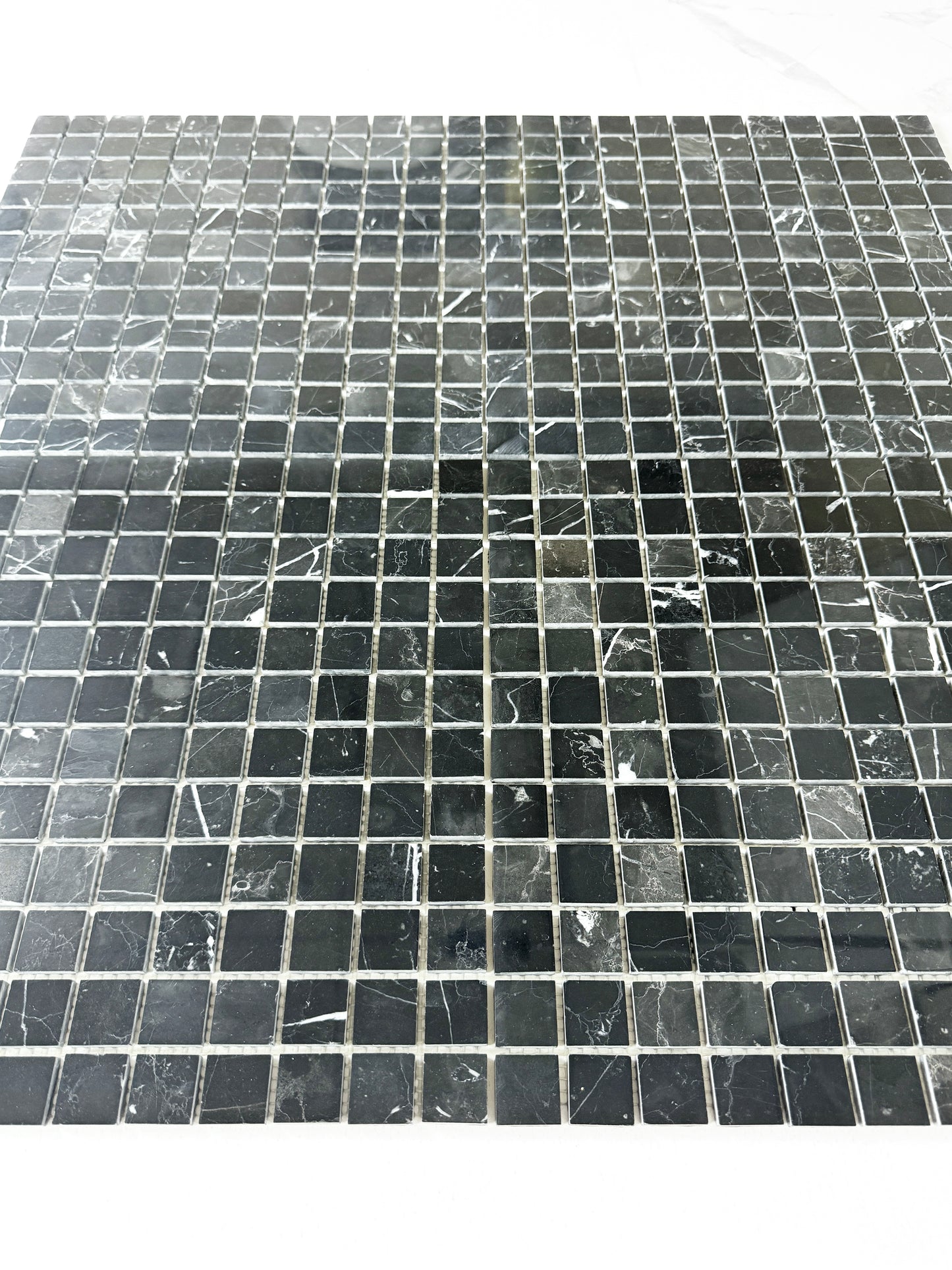 Timeless Marble Black Marquina Polished  Marble Mosaic