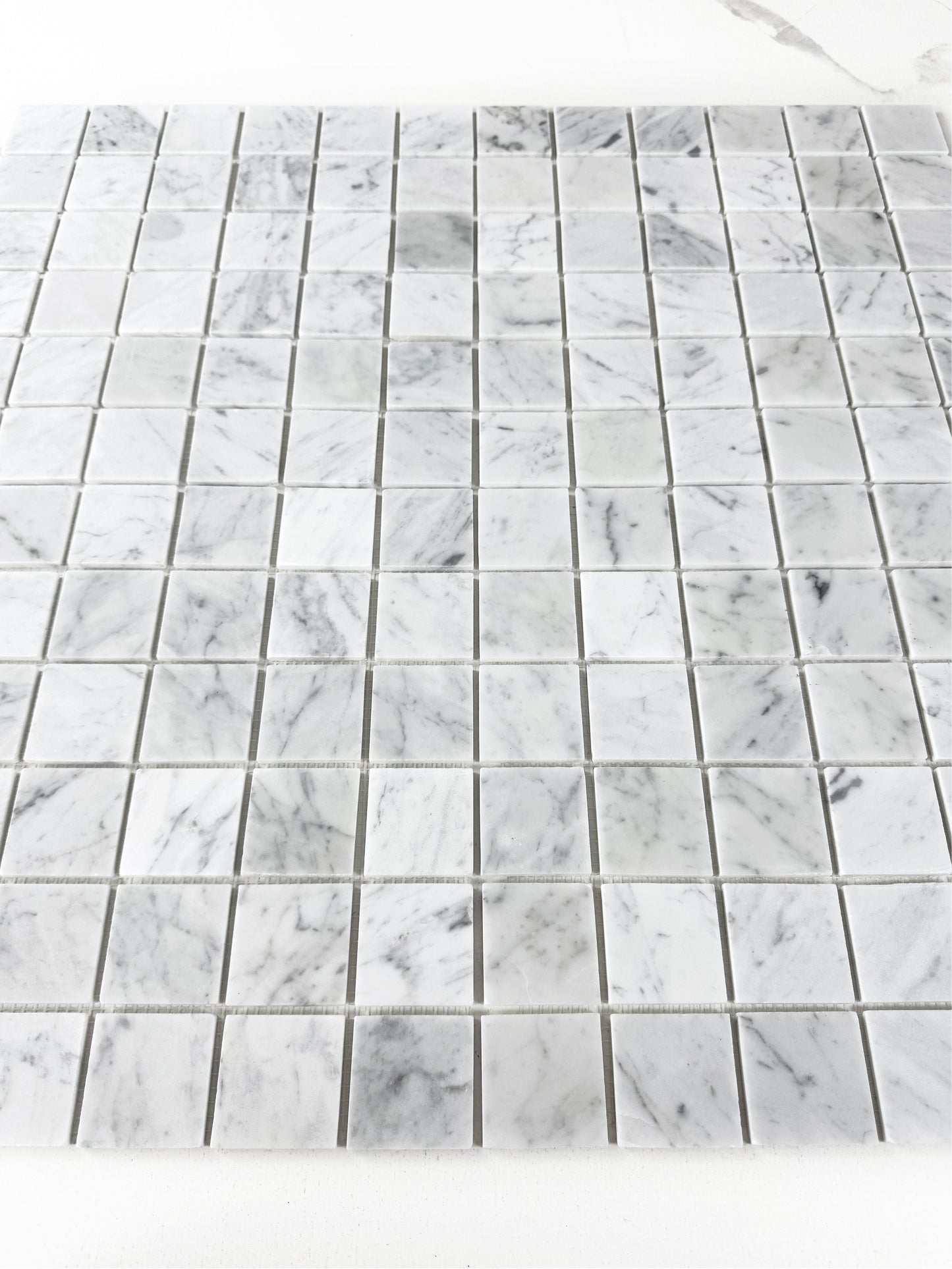 Timeless Marble Carrara White Polished  Marble Mosaic