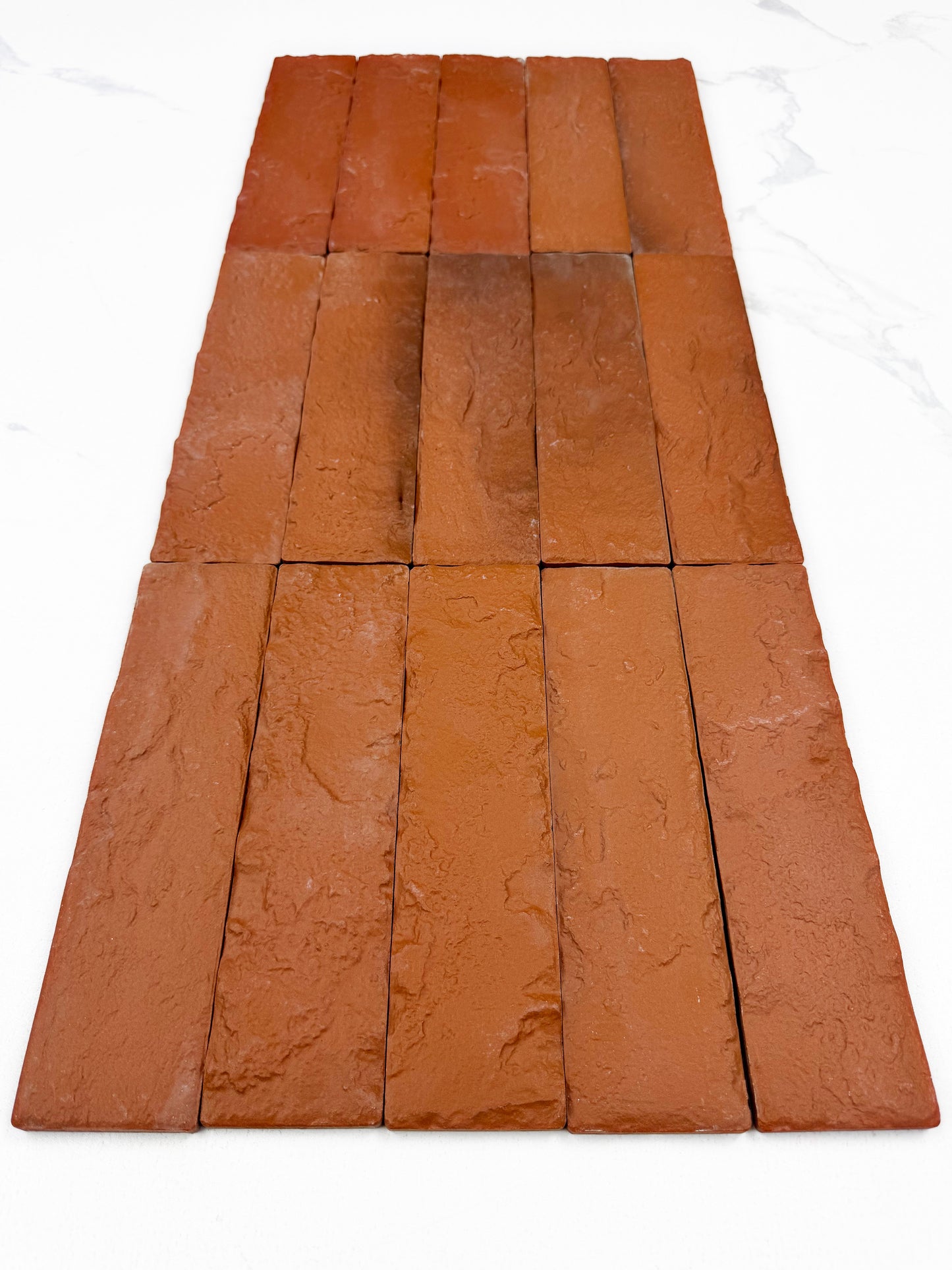 Florence Grace Maroon Red & Barn Red & Pecan Brown Mixed Ceramic Artificial Tile