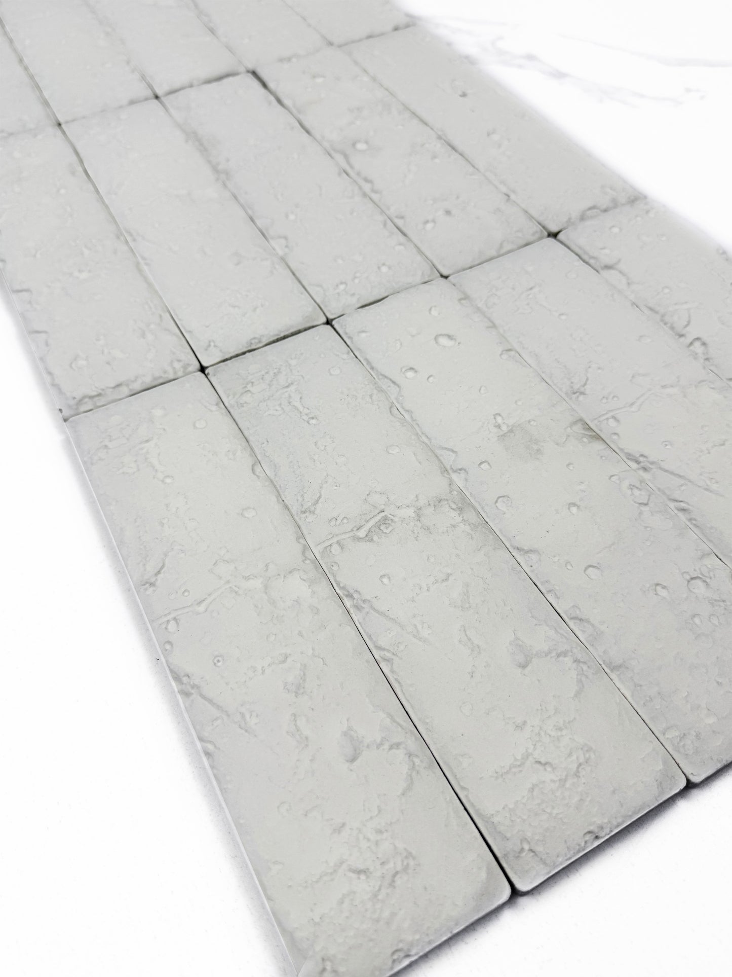 Florence Grace Pearl White Ceramic Artificial Tile
