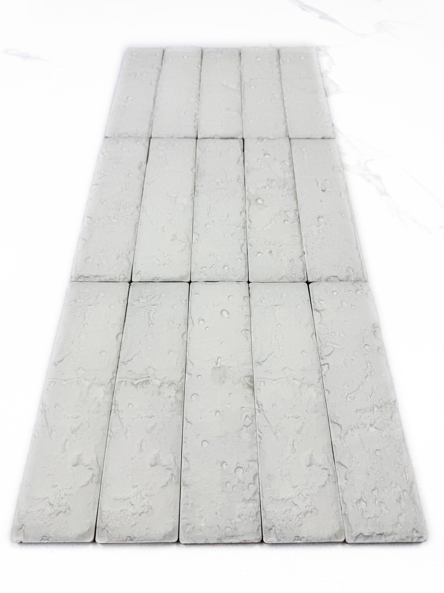 Florence Grace Pearl White Ceramic Artificial Tile