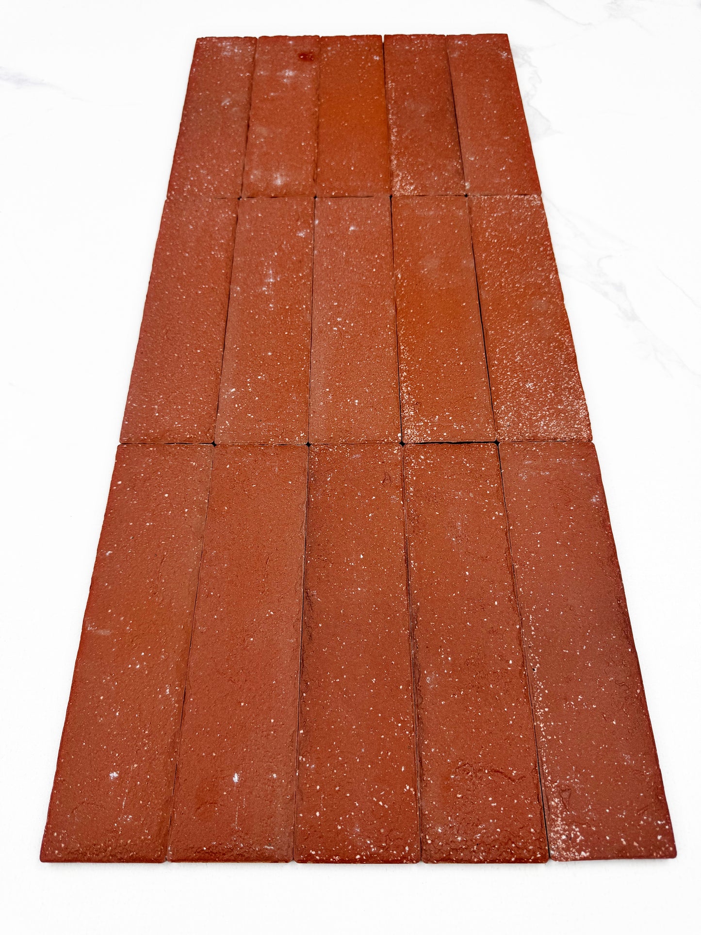 Florence Grace Maroon Red & Wine Red Mixed Ceramic Artificial Tile