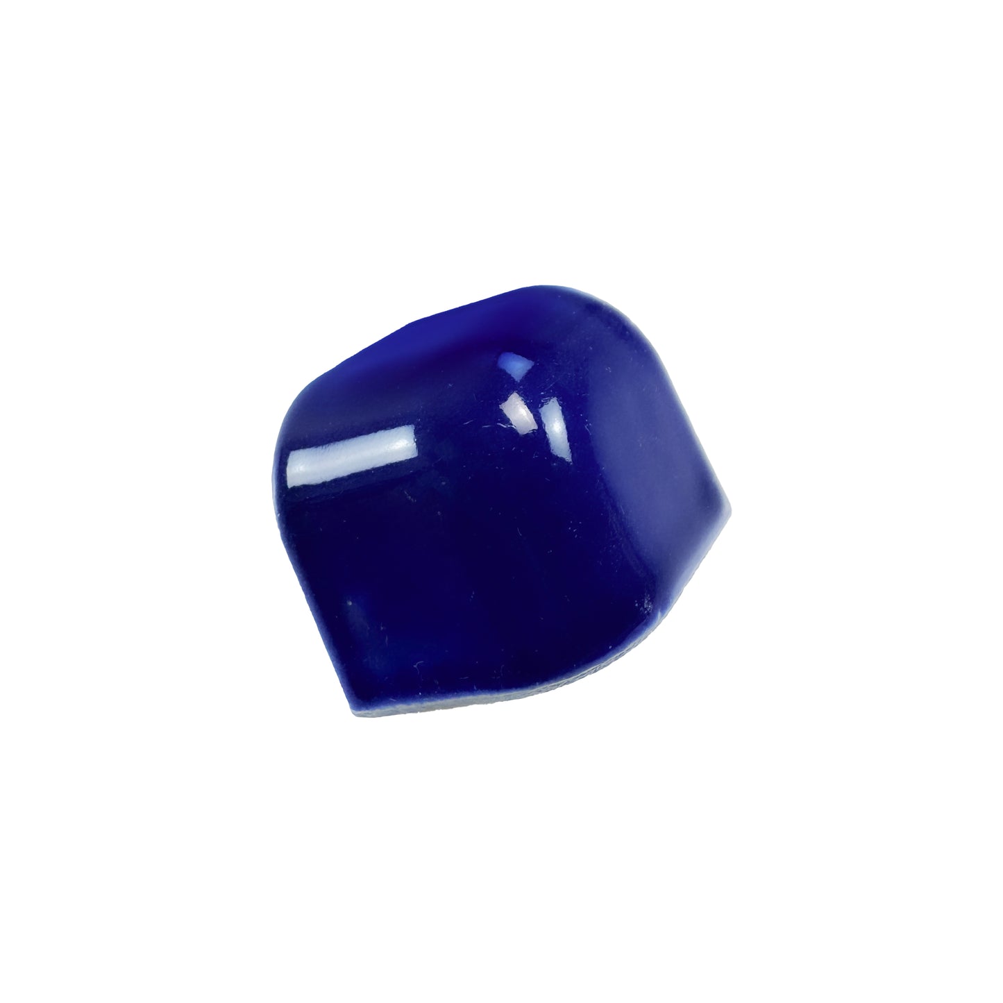 Luminous Corners Series  Dark Blue Plain Small Three-Way External Corner Glazed Porcelain