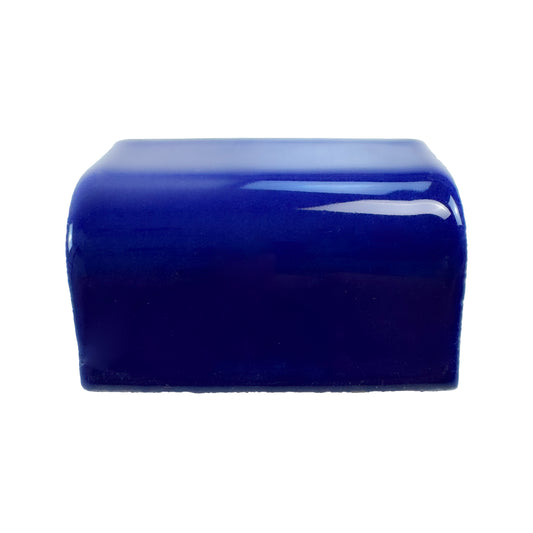Luminous Corners Series  Dark Blue Plain External Corner Glazed Porcelain