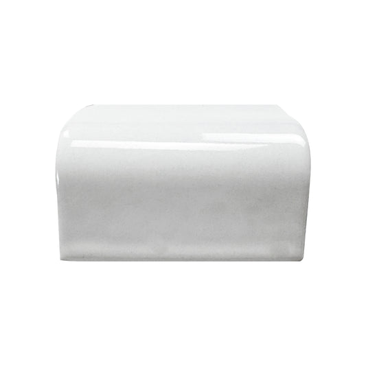 Luminous Corners Series  White Plain External Corner Glazed Porcelain