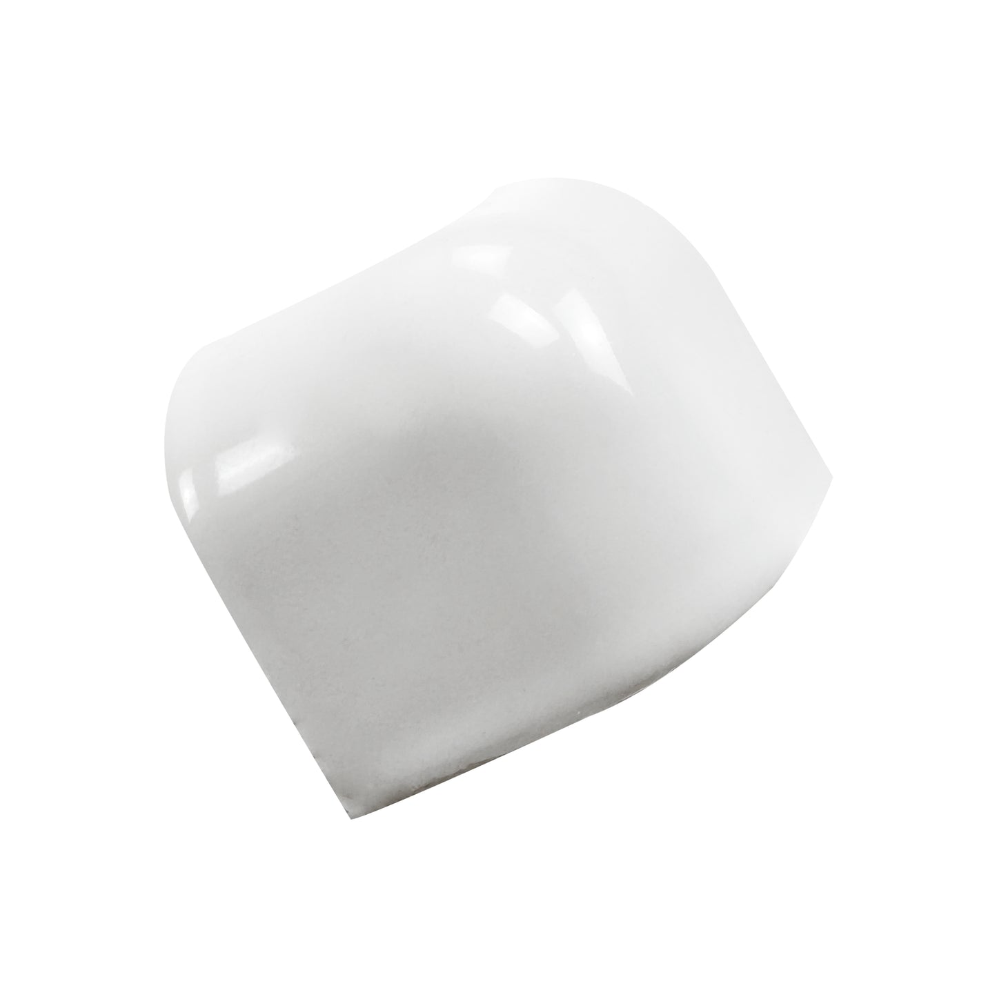Luminous Corners Series  White Plain Small Three-Way External Corner Glazed Porcelain