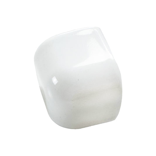 Luminous Corners Series  White Plain Small Three-Way External Corner Glazed Porcelain