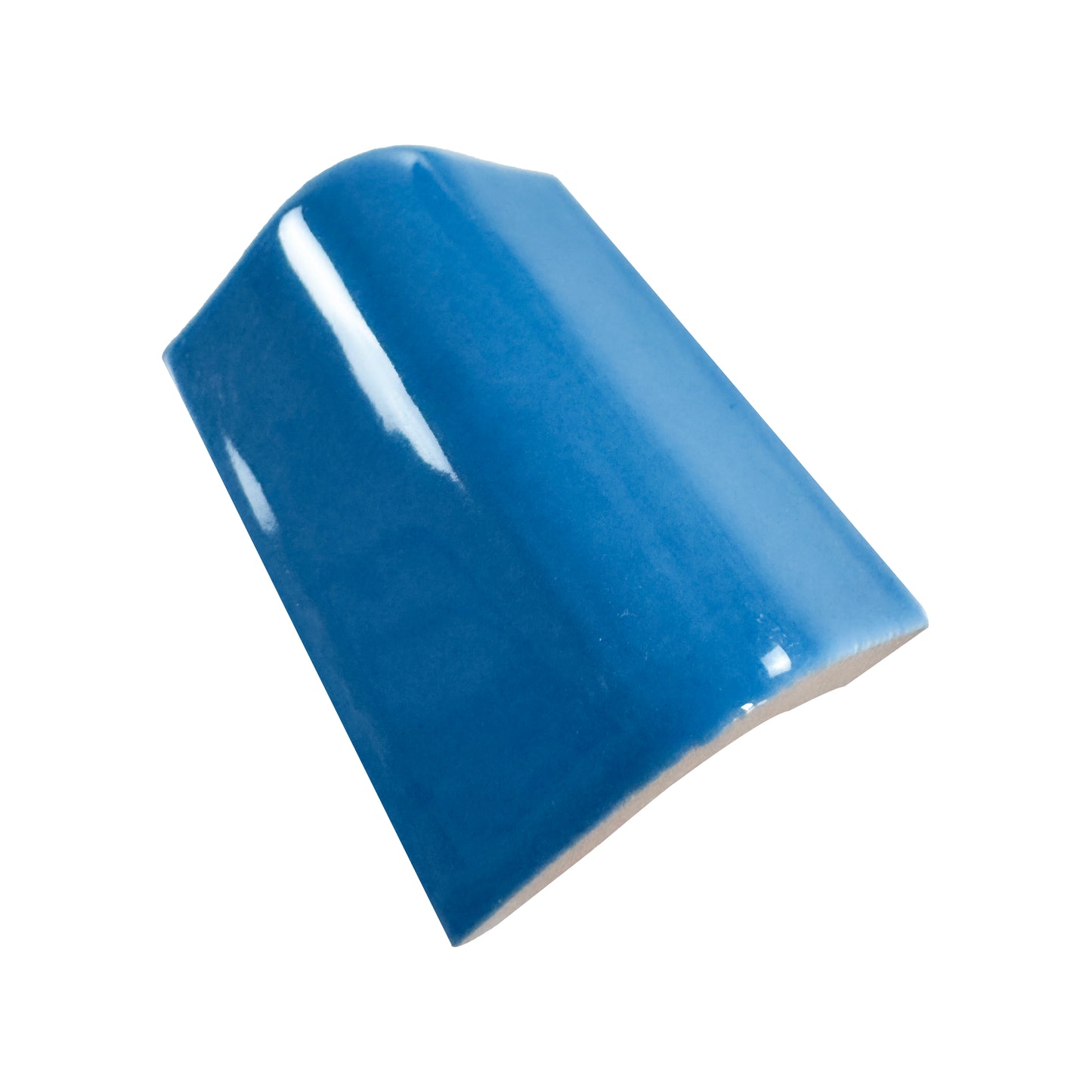 Luminous Corners Series  Light Blue Plain External Corner Glazed Porcelain