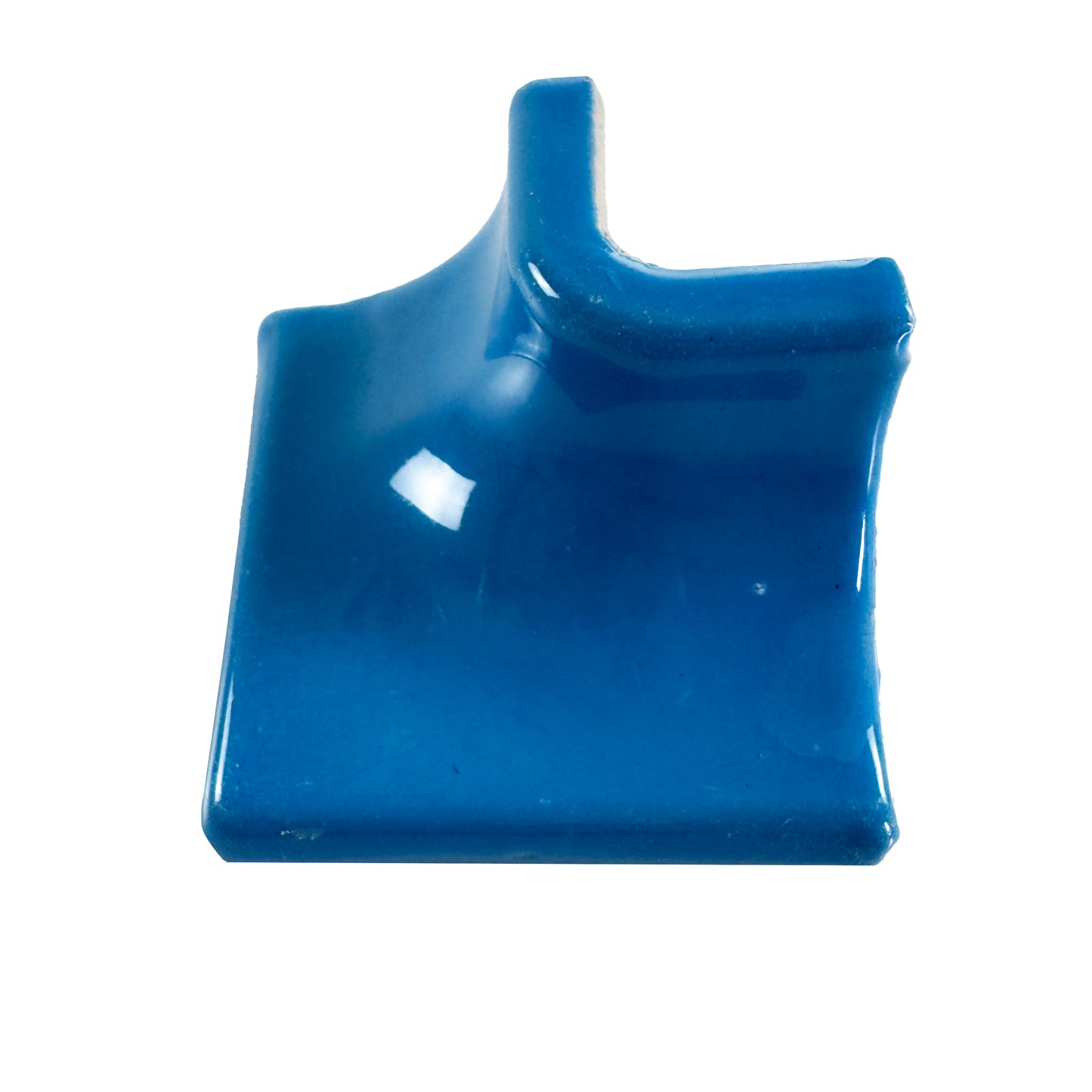 Luminous Corners Series  Light Blue Plain Big Three-Way External Corner Glazed Porcelain