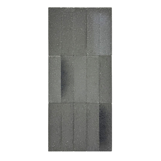 Florence Grace Iron Grey & Shadow Grey & Charcoal Grey Mixed Ceramic Artificial Tile