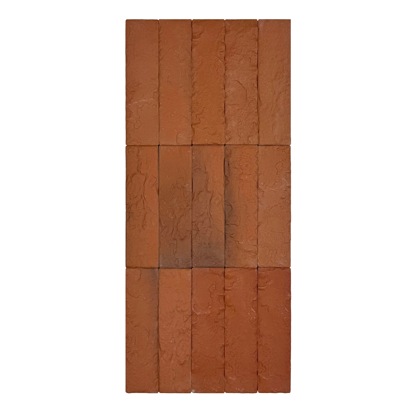 Florence Grace Maroon Red & Barn Red & Pecan Brown Mixed Ceramic Artificial Tile