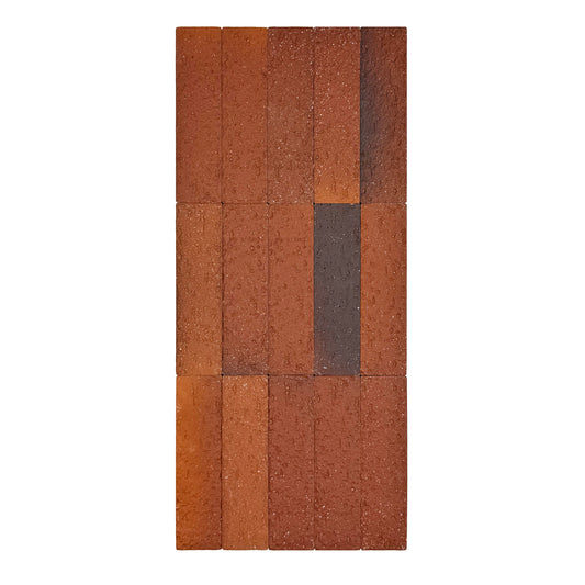 Florence Grace Wine Red & Cinnamon Brown & Syrup Brown Mixed Ceramic Artificial Tile