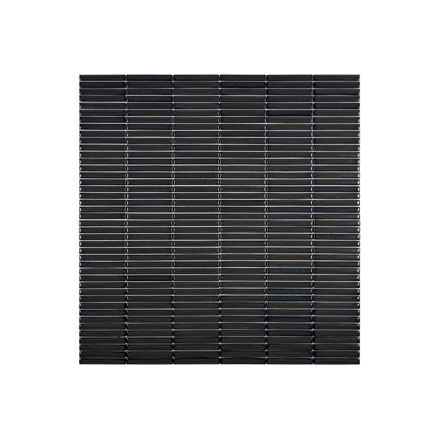 Aurora Strips Series Lava Gray Long Strip Glossy Glazed Porcelain Mosaic