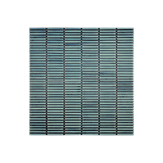 Aurora Strips Series  Nile Blue Long Strip Glossy Glazed Porcelain Mosaic