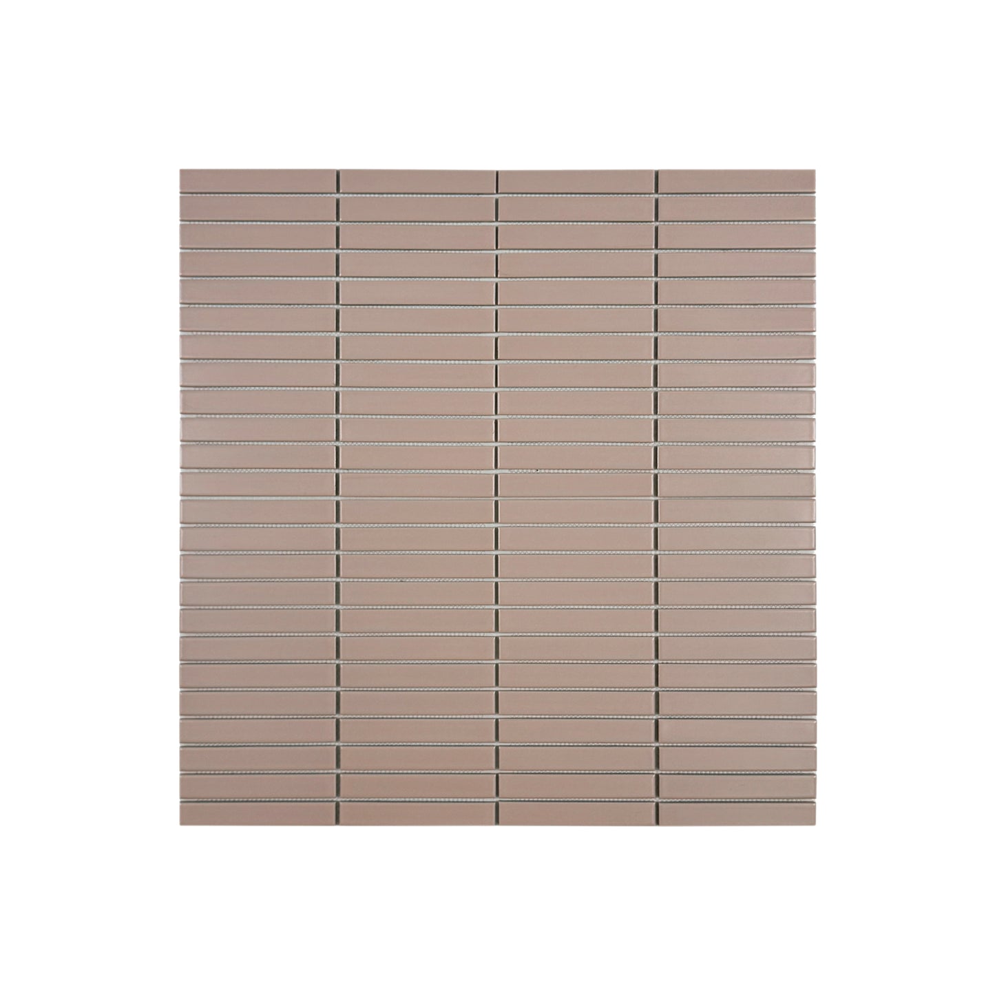 Aurora Strips Series Pink Matt Long Strip  Glazed Porcelain Mosaic