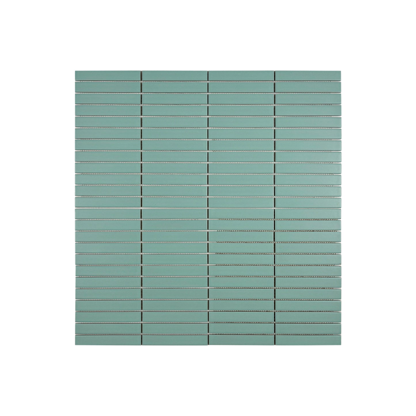 Aurora Strips Series Aqua Blue Matt Long Strip  Glazed Porcelain Mosaic